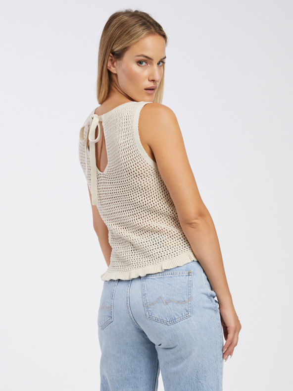 Jacqueline de Yong JDY Tikka bež ženski pleteni top