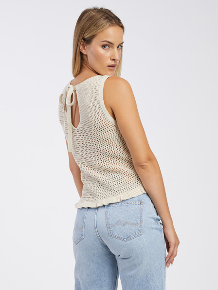 Jacqueline de Yong JDY Tikka bež ženski pleteni top