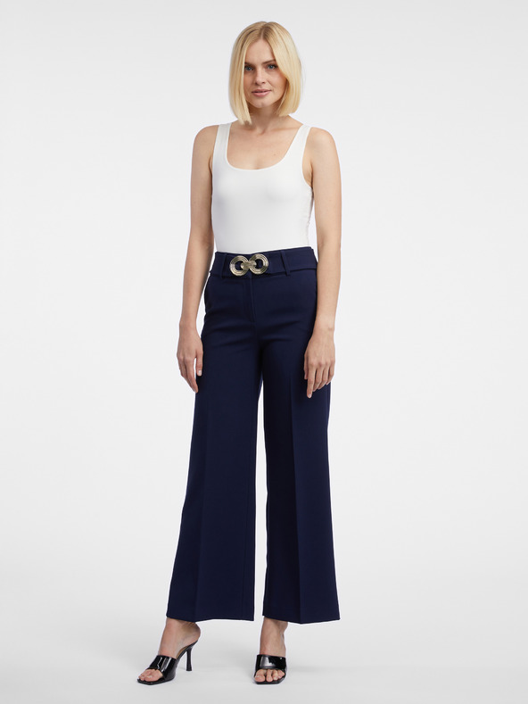 Orsay Tamnoplave ženske široke hlače ORSAY