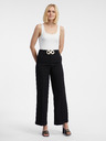 Orsay Crne ženske široke hlače ORSAY