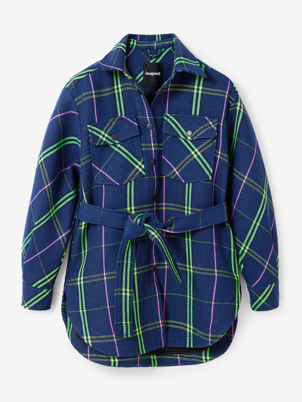 Desigual Desigual Paris plava karirana jakna