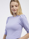 Vila Svijetlo ljubičasta ženska rebrasta majica VILA Felia