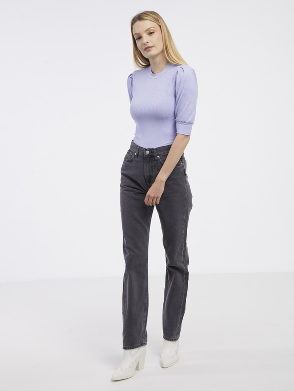 Vila Svijetlo ljubičasta ženska rebrasta majica VILA Felia