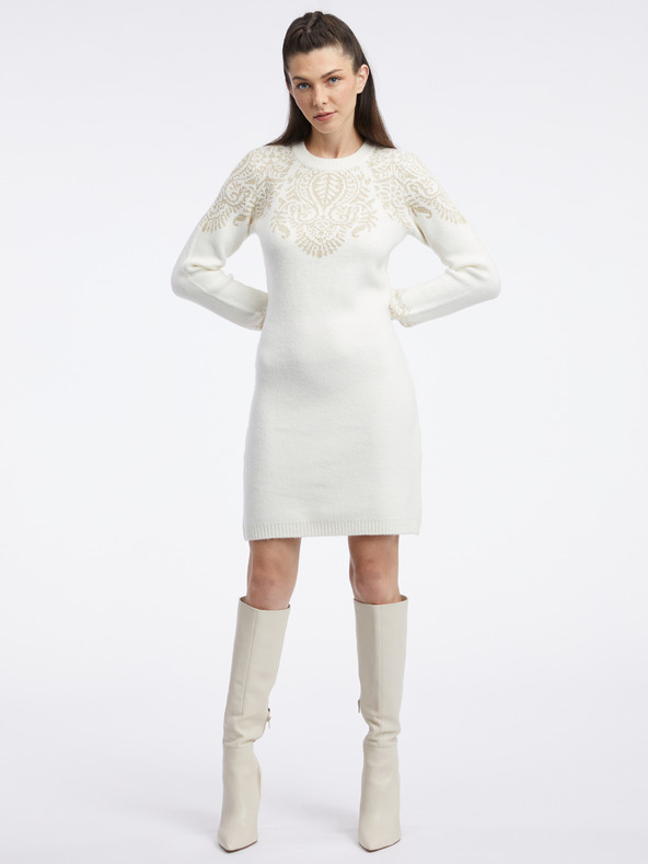 Orsay Krem ženska džemper haljina ORSAY