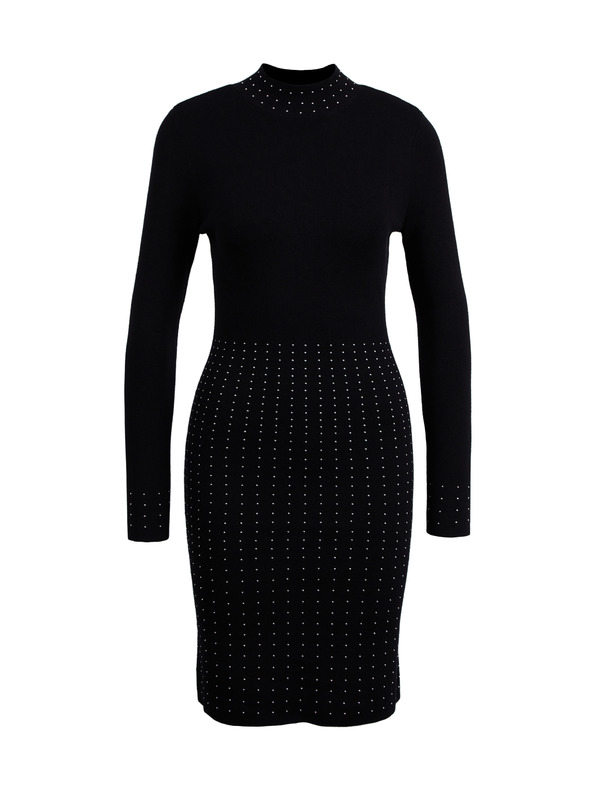 Orsay Crna ženska pletena haljina ORSAY