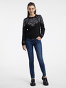 Orsay Crni ženski pulover s uzorkom ORSAY