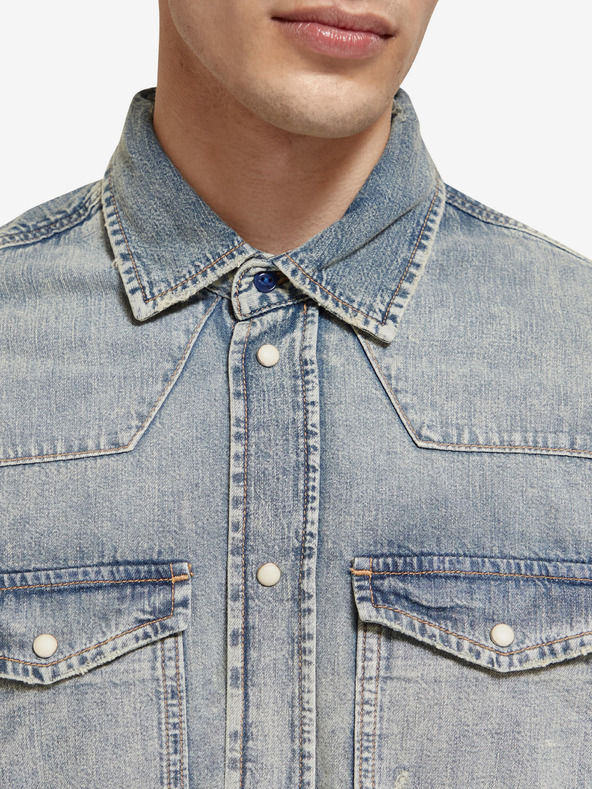Scotch & Soda Scotch & Soda svijetloplava muška traper košulja