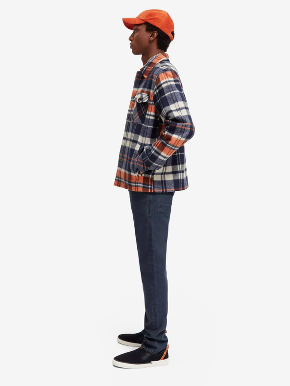 Scotch & Soda Plava muška svijetla košulja od mješavine vune Scotch & Soda