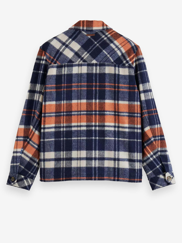 Scotch & Soda Plava muška svijetla košulja od mješavine vune Scotch & Soda