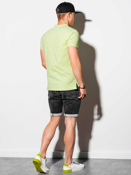 Ombre Clothing Svijetlozelena muška osnovna polo majica Ombre Clothing