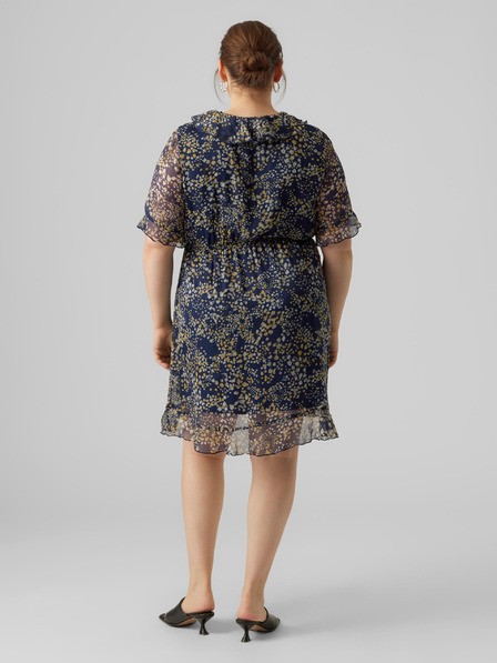 Vero Moda Curve Tamnoplava ženska haljina s uzorkom VERO MODA CURVE Dora