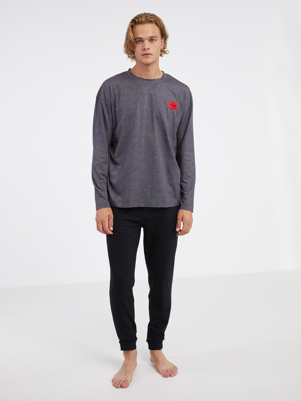 HUGO HUGO crno-siva muška pidžama