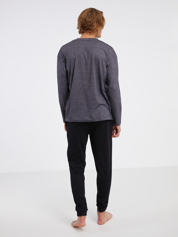 HUGO HUGO crno-siva muška pidžama