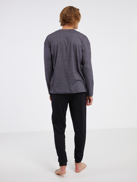 HUGO HUGO crno-siva muška pidžama