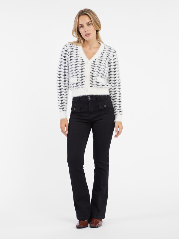 Orsay Crno-bijeli ženski kardigan s uzorkom ORSAY