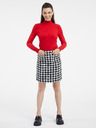 Orsay Bijelo-crna ženska suknja na kockice ORSAY