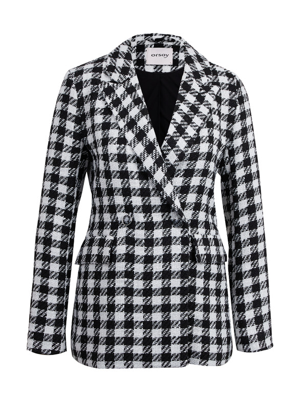 Orsay Bijelo-crni karirani ženski sako ORSAY
