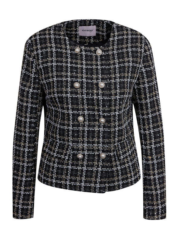 Orsay Crna ženska jakna s uzorkom ORSAY