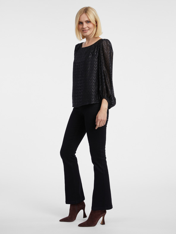 Orsay Crna ženska bluza s uzorkom ORSAY