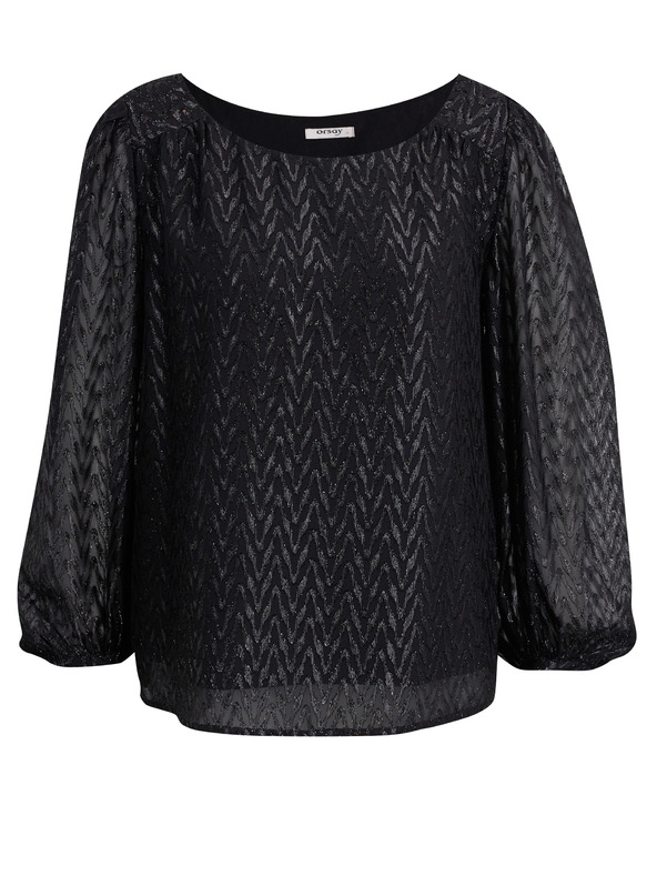 Orsay Crna ženska bluza s uzorkom ORSAY