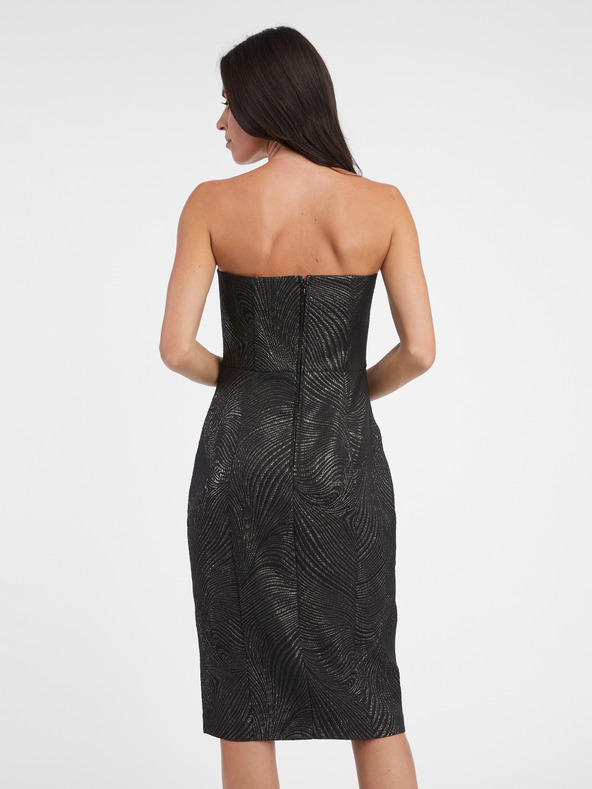 Orsay Crna ženska plašt haljina s uzorkom ORSAY