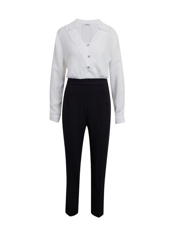 Orsay Crno bijeli ženski kombinezon ORSAY