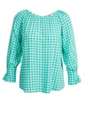 Orsay Svjetlozelena bluza na kockice ORSAY