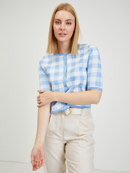 Orsay Svjetloplava ženska vesta na kockice ORSAY