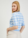 Orsay Svjetloplava ženska vesta na kockice ORSAY
