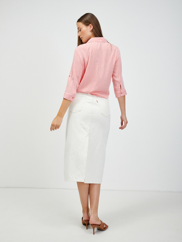 Orsay Bijelo-crvena prugasta košulja s vezanjem u čvor ORSAY