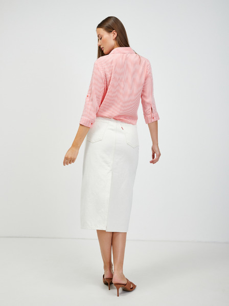 Orsay Bijelo-crvena prugasta košulja s vezanjem u čvor ORSAY