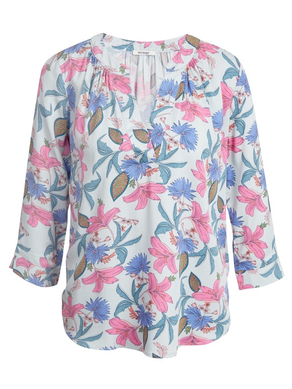 Orsay Svjetloplava ženska bluza cvjetnog uzorka ORSAY