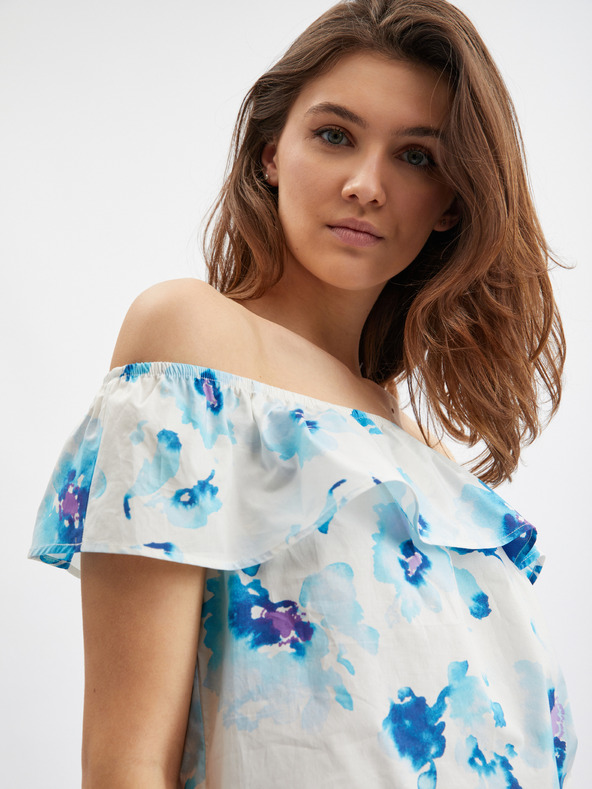 Orsay Plavo-bijela ženska bluza cvjetnog uzorka ORSAY