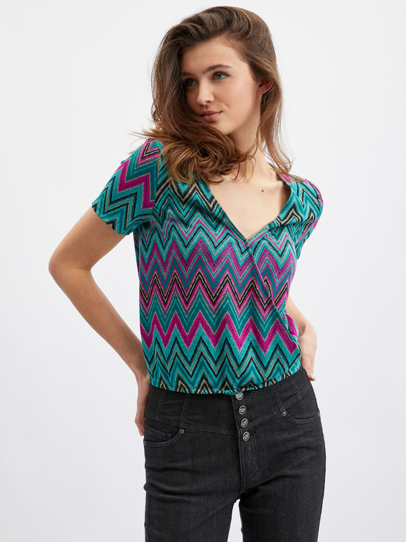 Orsay Ružičasto-zelena ženska majica s uzorkom ORSAY