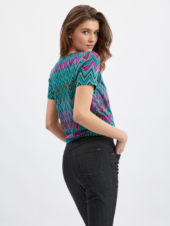 Orsay Ružičasto-zelena ženska majica s uzorkom ORSAY