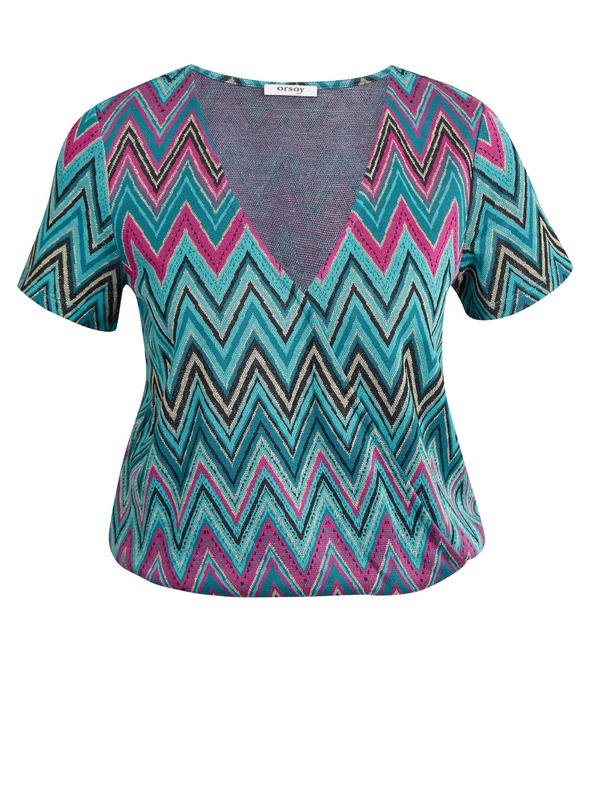 Orsay Ružičasto-zelena ženska majica s uzorkom ORSAY