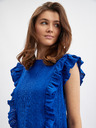 Orsay Plava ženska majica s volanom ORSAY