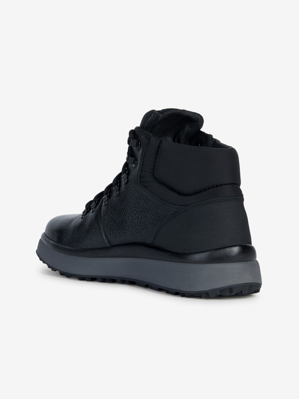 Geox Crne muške kožne gležnjače Geox Granito