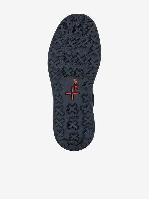 Geox Crne muške kožne gležnjače Geox Granito
