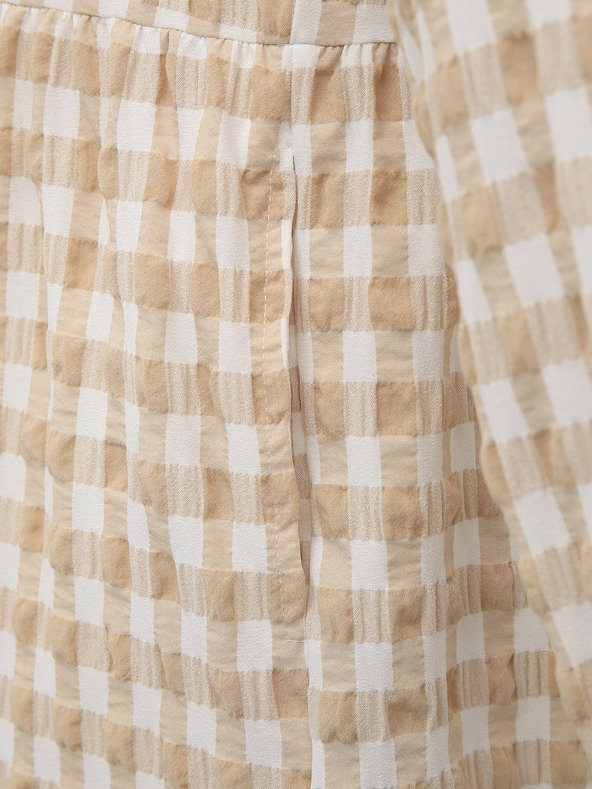 Vero Moda Bijelo-bež karirana haljina VERO MODA Kimi