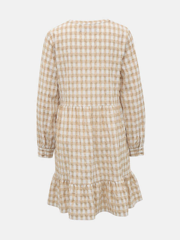 Vero Moda Bijelo-bež karirana haljina VERO MODA Kimi
