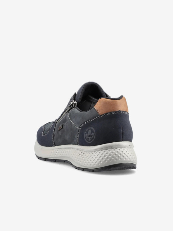 Rieker Plave muške gležnjače s kožnim detaljima Rieker
