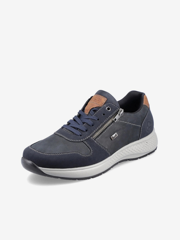 Rieker Plave muške gležnjače s kožnim detaljima Rieker