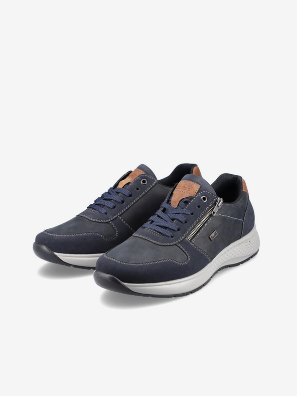 Rieker Plave muške gležnjače s kožnim detaljima Rieker