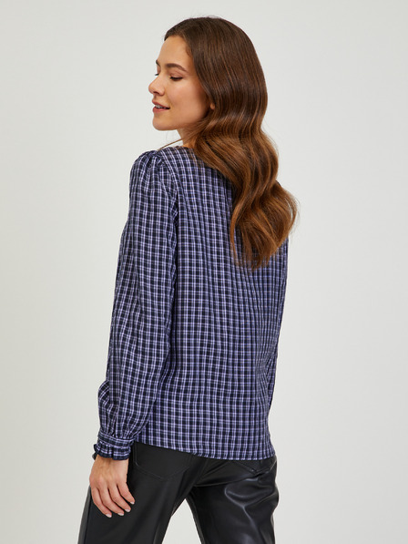 Orsay Tamnoplava bluza na kockice ORSAY