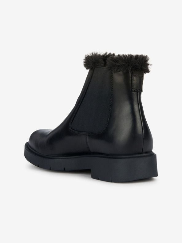 Geox Geox Spherica crne ženske zimske kožne gležnjače