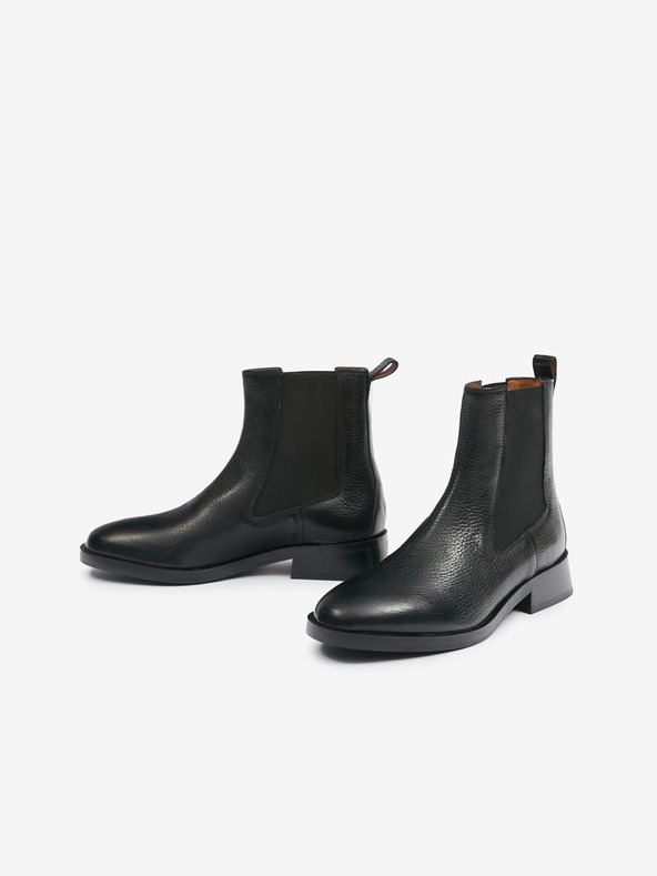 Geox Geox D Tormalina crne kožne ženske chelsea čizme