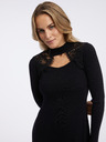 Orsay Crna ženska pletena haljina ORSAY