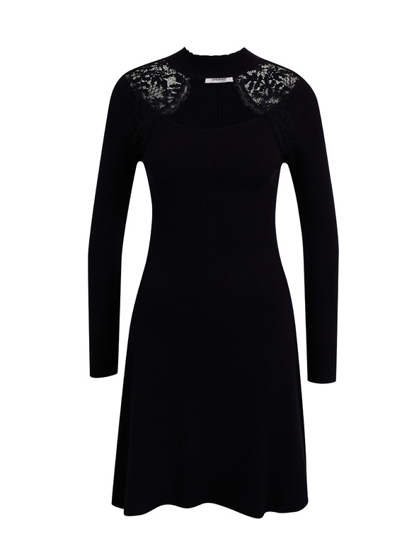 Orsay Crna ženska pletena haljina ORSAY
