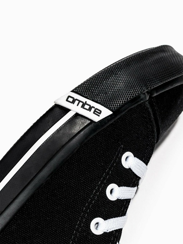 Ombre Clothing Crne muške gležnjače T304